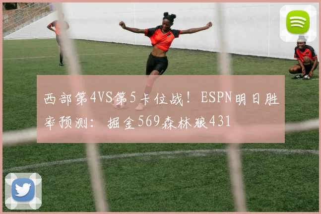 西部第4VS第5卡位战！ESPN明日胜率预测：掘金569森林狼431